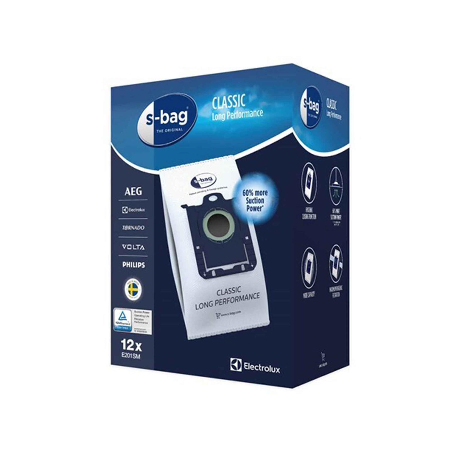 Vcl dust bag ELECTROLUX E201SM X12 — 2