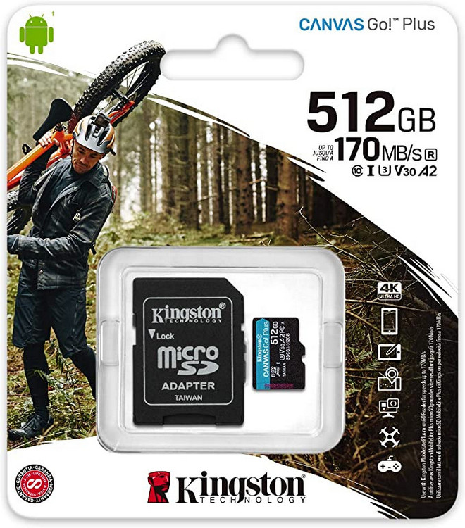 SDCG3 U3 UHS-I V30 A2 MicroSD XC High Speed
