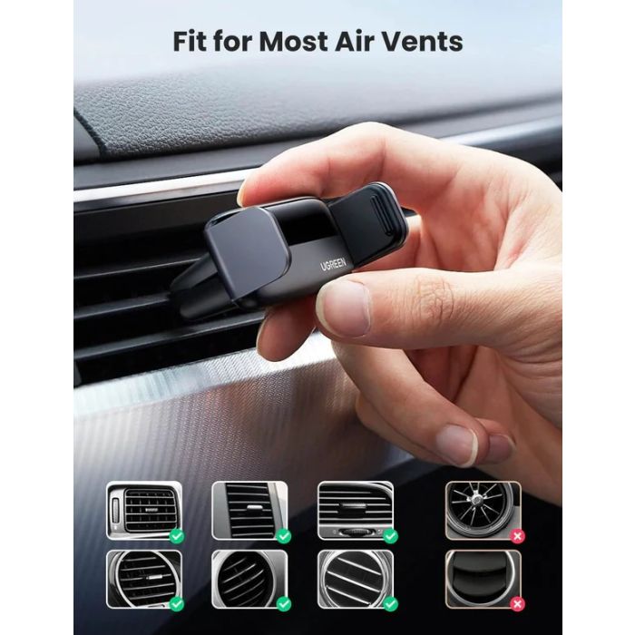 UGREEN Air Vent Aluminum Phone Holder PC+Aluminum alloy 10422 — 2
