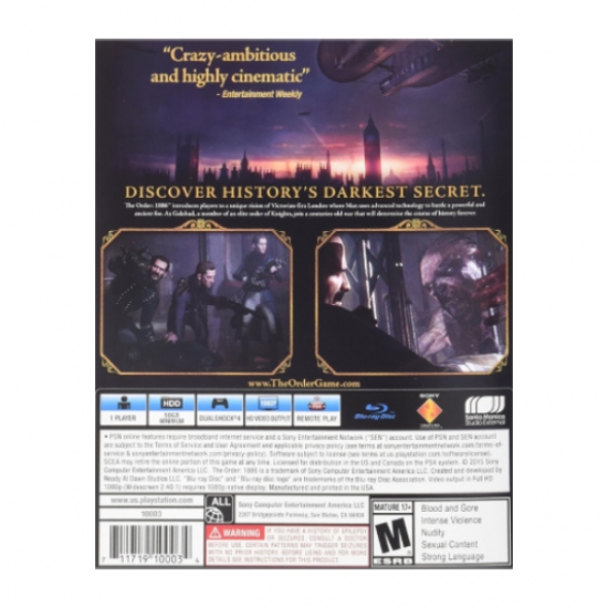 PlayStation Game PS4 The Order: 1886 — 2
