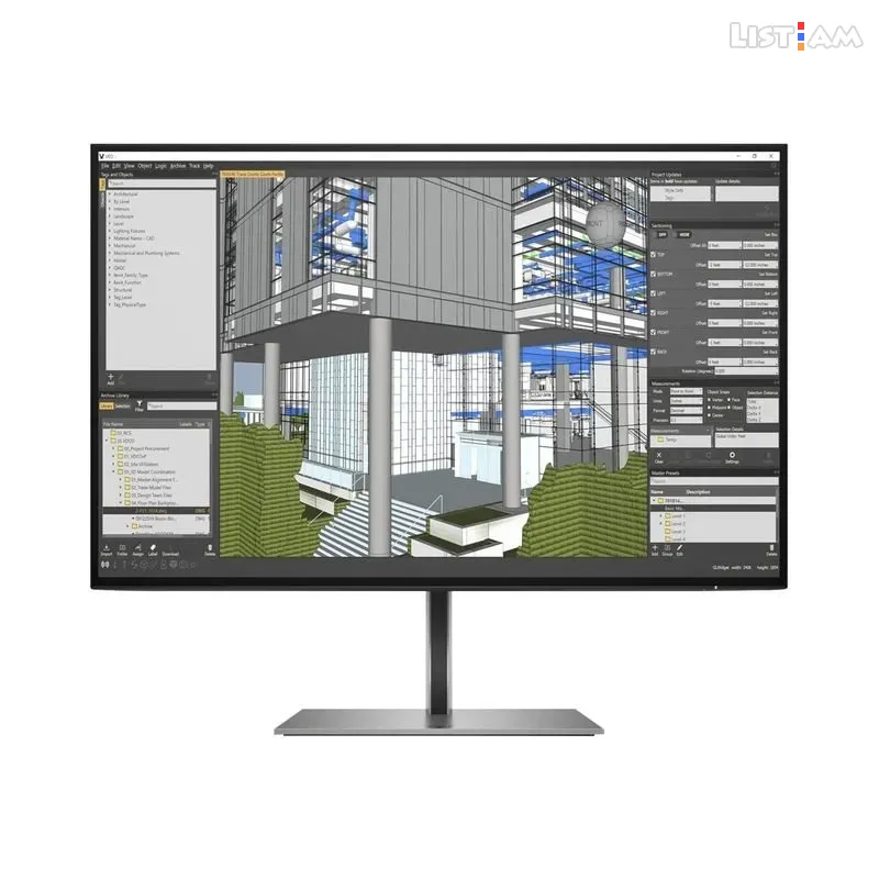 HP Z24n G3 1C4Z5AA 24 5ms Full HD+ IPS WLED IPS Pro series monitor 90° rotateUSB 3.0 HUB HDR 400 certified — 2