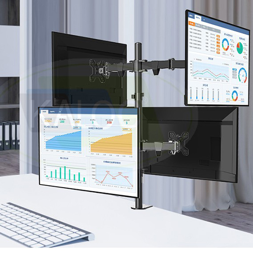 KALOC DW240-J Multiple 4 LCD Monitor Stand 17-27 — 3