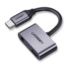 Switch UGREEN 2Ports USB-C Hub 3.5mm Audio 50596 — 2