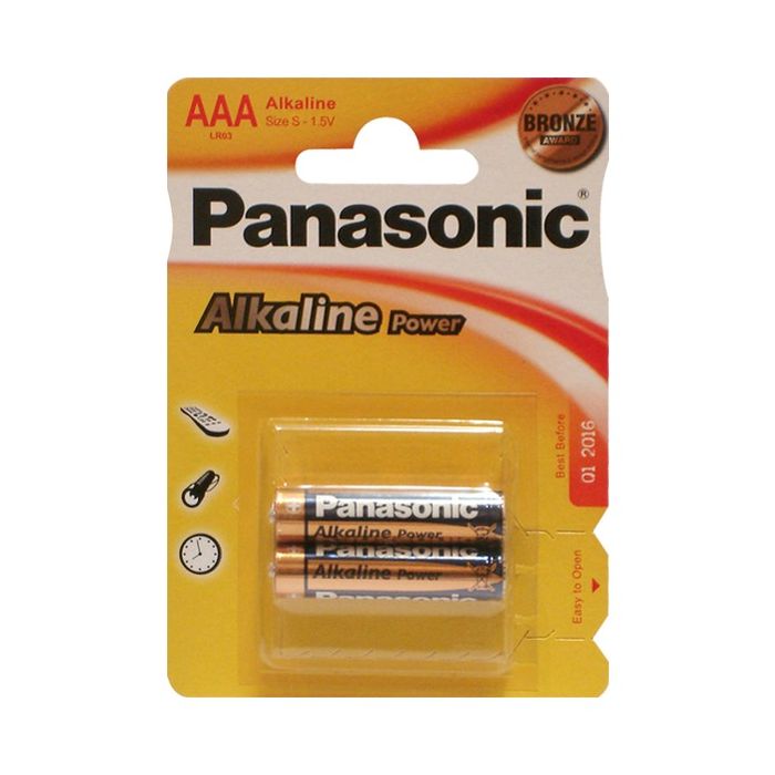Battery LR03REB 2BP 42907 3008 AAAx2 Alcaline — 2