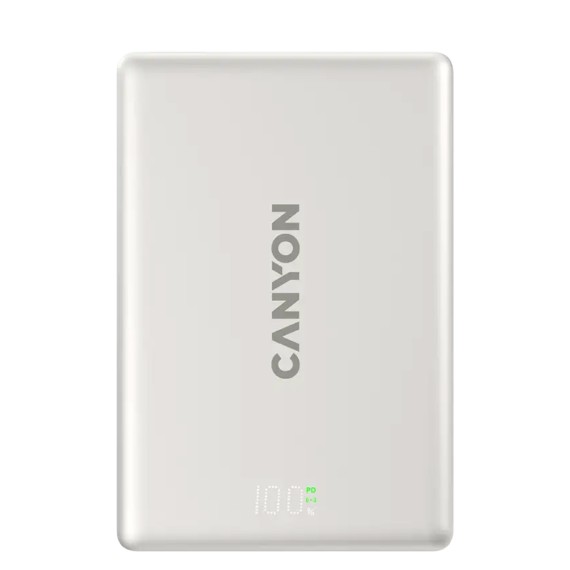 Power bank CANYON OnPower 511 10000mAh Wireless PD 20W Aluminium Star CNS-CPB511G — 2