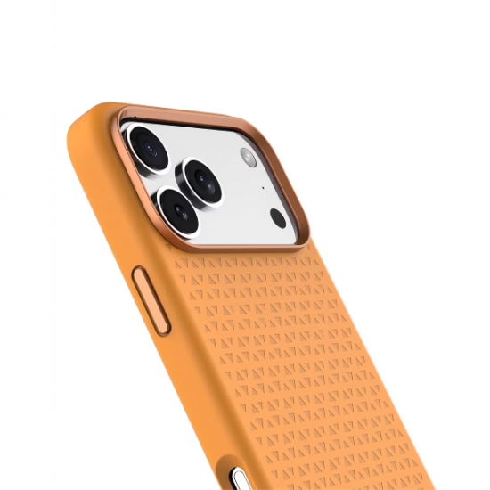 Levelo Fiora MagSafe Liquid Silicone Case With Pattern For iPhone 17 Pro Max — 5