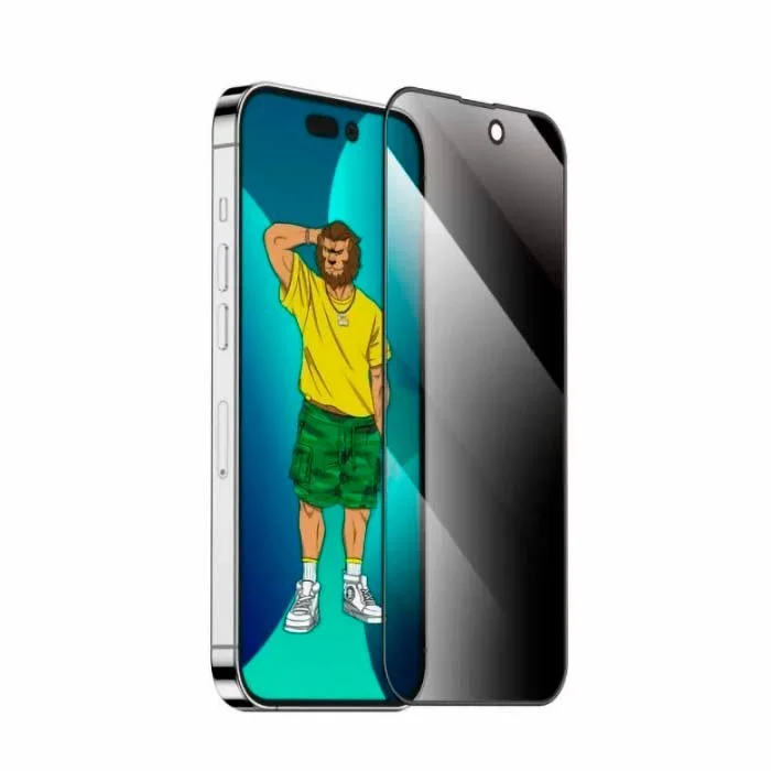 iPhone 15 Pro Max Lion 3D Silicone Plus Privacy Glass — 2