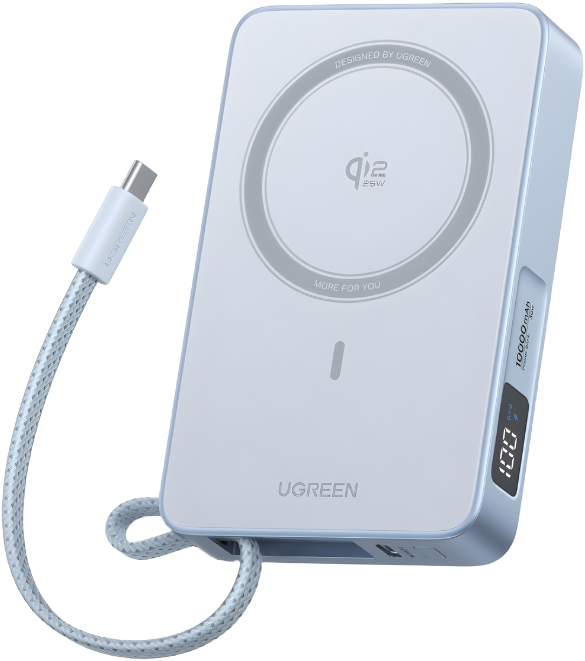 Magnetic wireless power bank UGREEN 65958B — 2