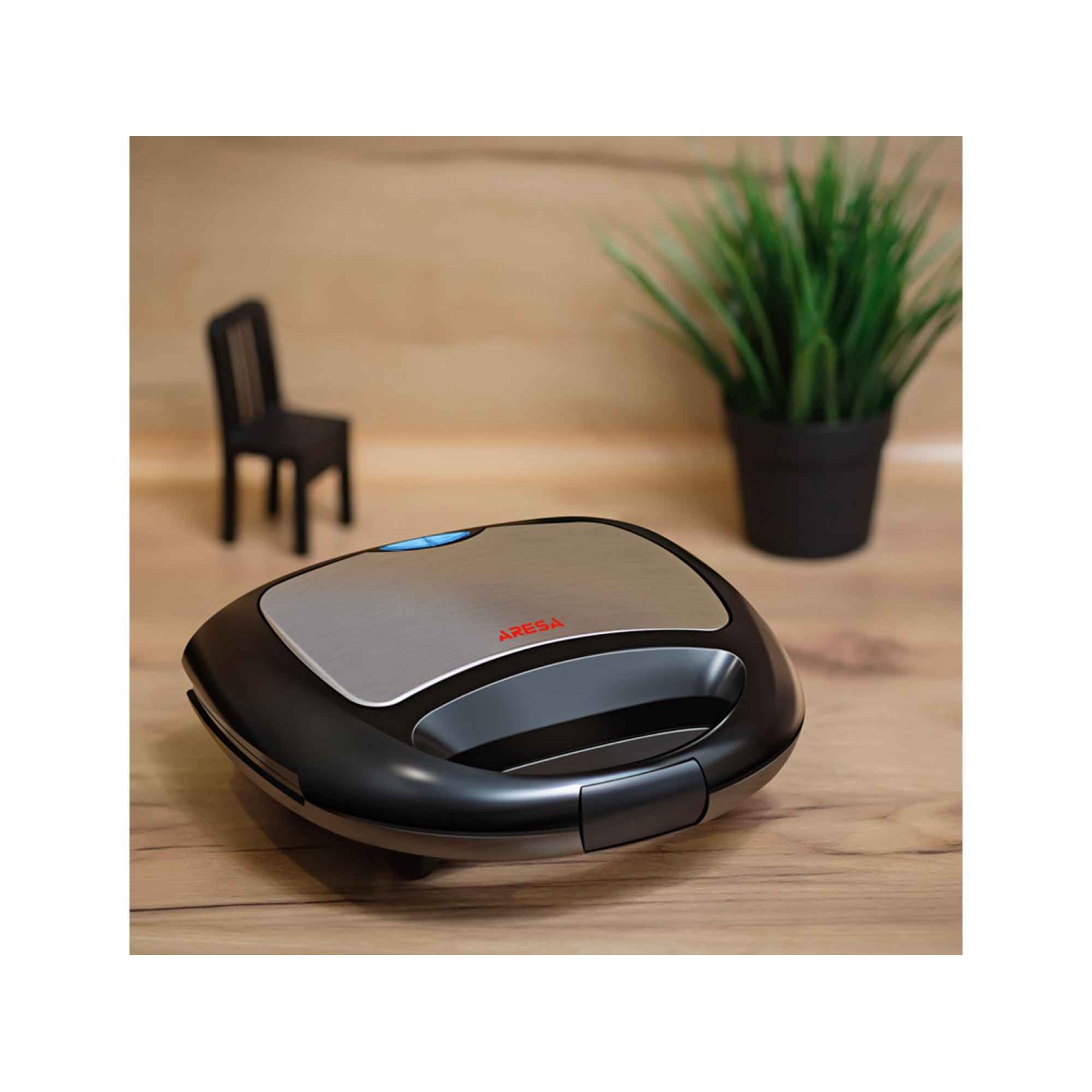 Sandwich waffle maker ARESA AR-1202 — 6