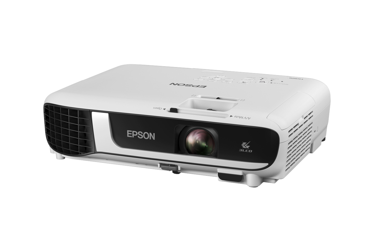 Epson EB-W51 3LCD Projectror WXGA 1280 x 800 VGA 640 x 480 to WUXGA 1900 x 1200