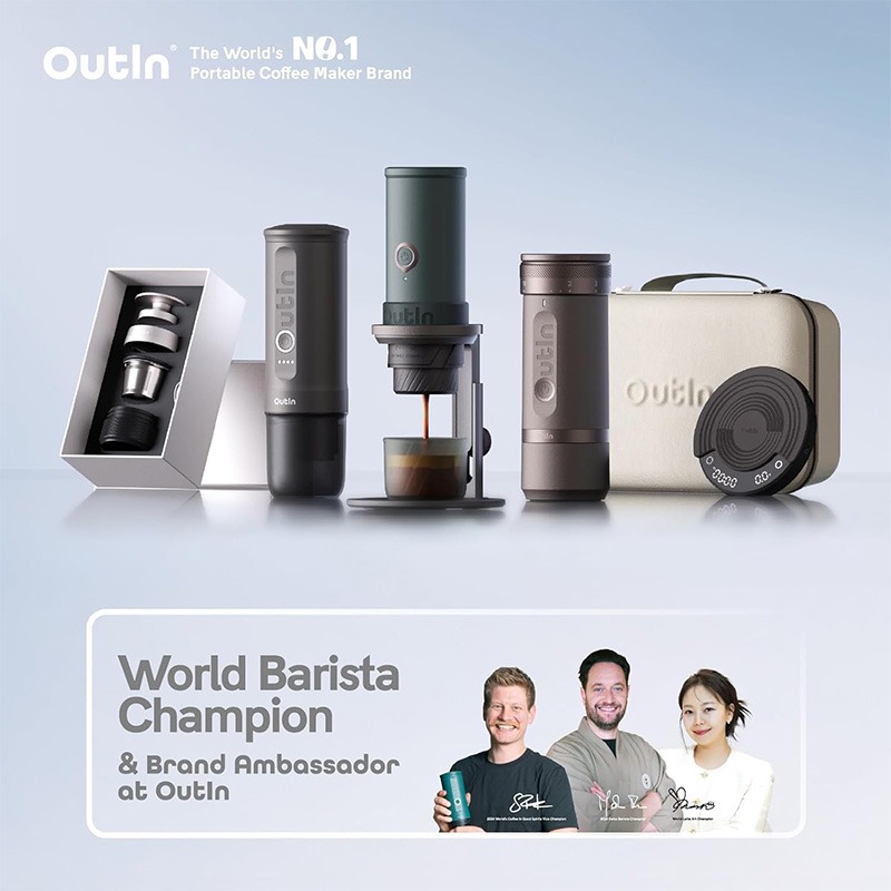 Travel Coffee Maker Set OutIn Nano OTEM-01-FG-Bag Forest — 3