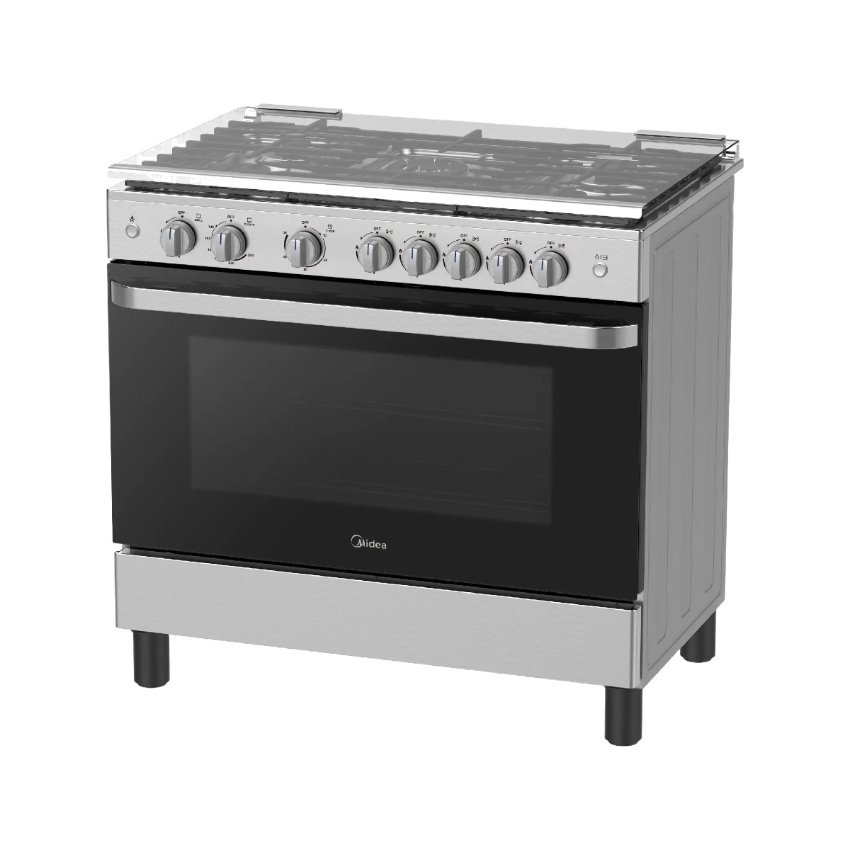 Midea gas stove with XpressGrill Infrared Burner 90 Cm MFO- -SS MFO-MG36LE-SS — 2