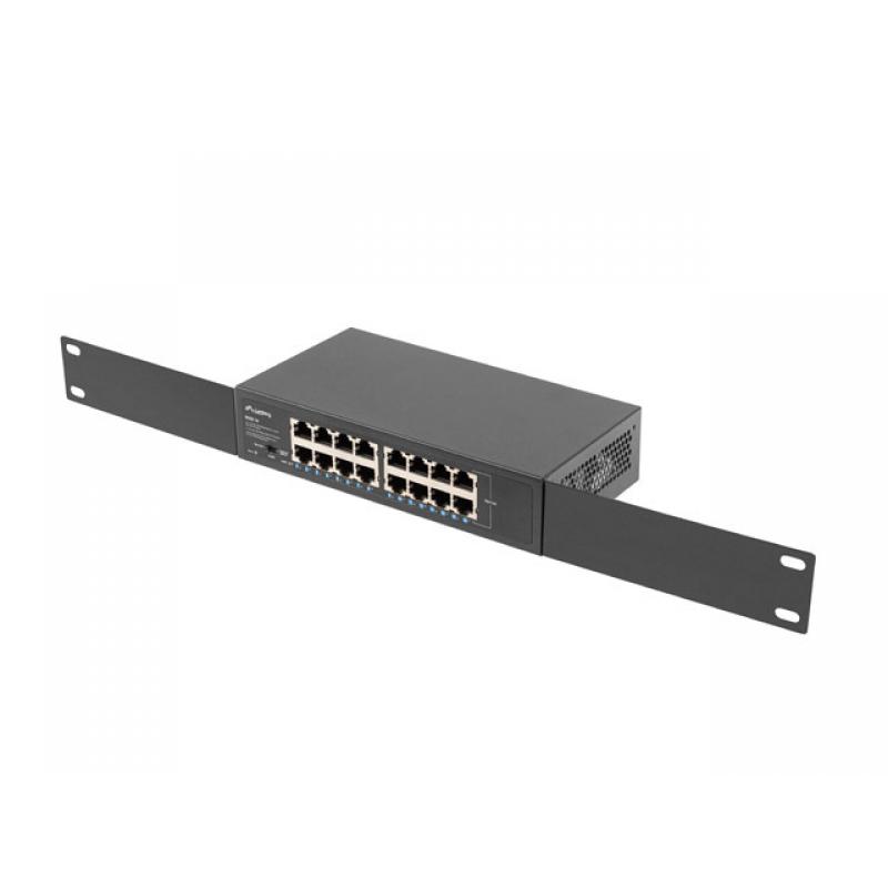 Lanberg RSGE-16 16port 10 100 ps RACK Switch — 3
