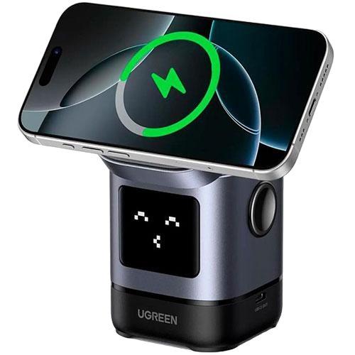 Wireless charger UGREEN Magnetic Uno 2-in-1 45775 15W — 2
