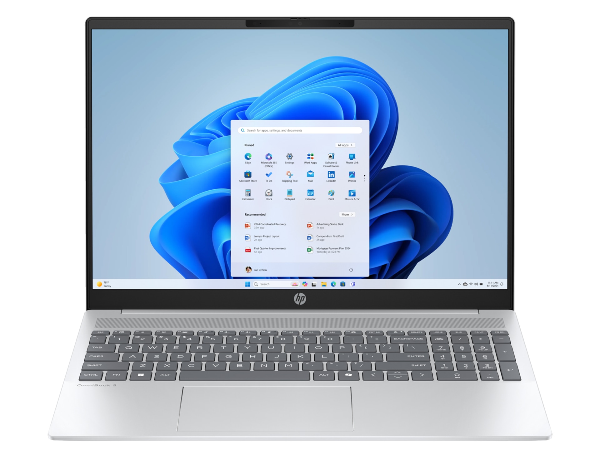 HP OmniBook 5 - 16 BL8V2EA 16 2K WUXGA 1920 x 1200 Core Ultra7 — 2