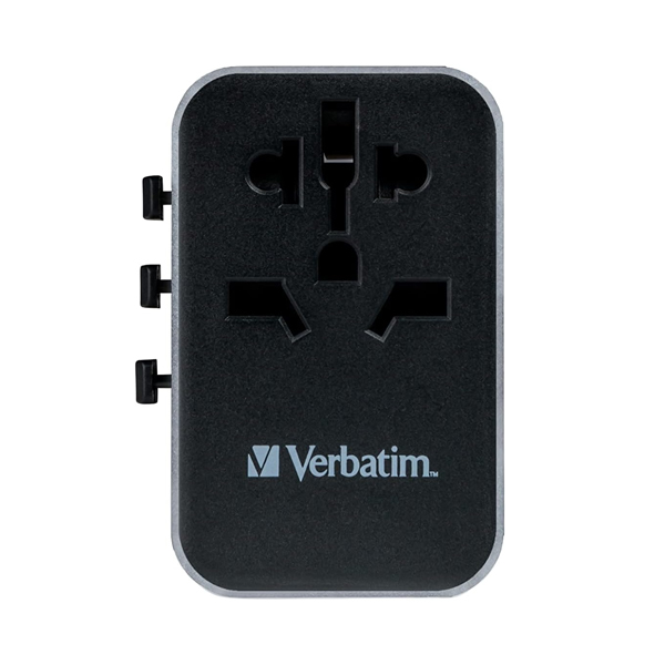 Universal adapter Verbatim UTA-04 Plug with USB-A to USB-C PD& QC USB-A to USB-C & 3 USB-A to USB-A ports — 2
