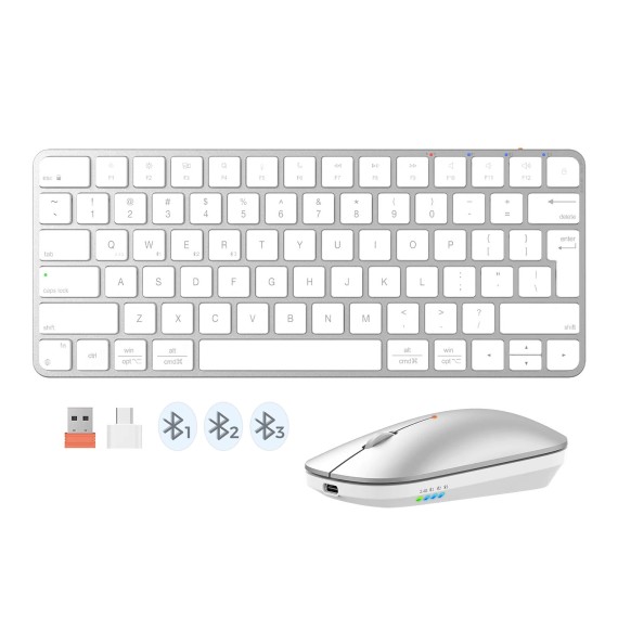 Keyboard MEETION iKey Wrls+BTUltra-thin Combo RU C210 — 2