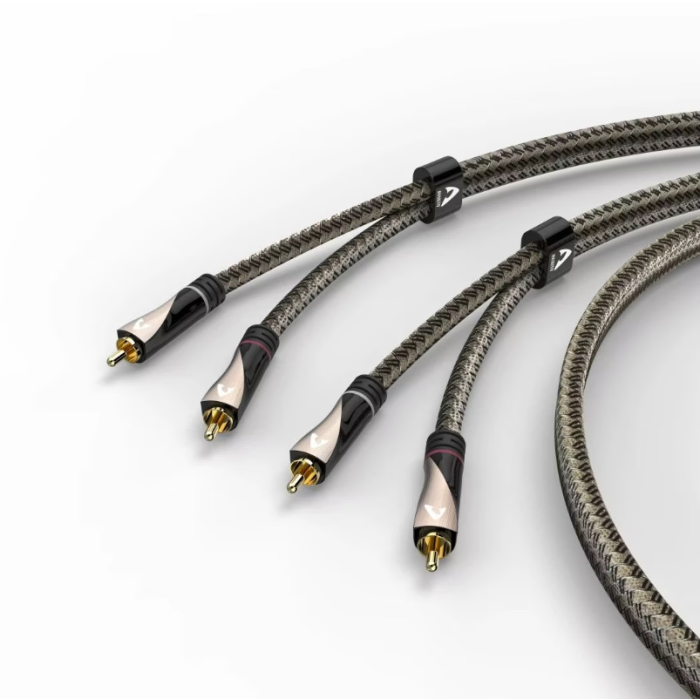 Avinity Audio Cable 2 RCA Plugs - 2 RCA Plugs Fabric -plated 107624 — 2