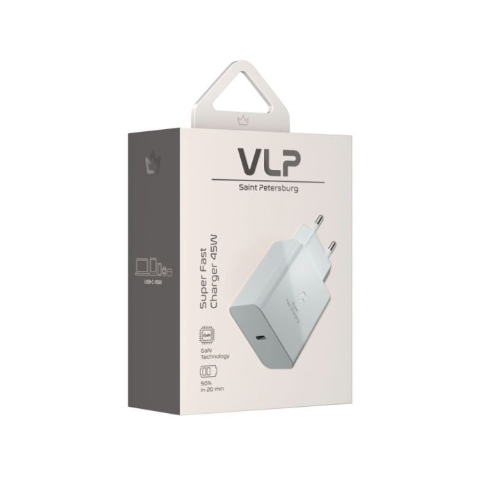 VLP Super Fast Charger USB-A to USB-C GaN PD PPS 1072004 45W — 6