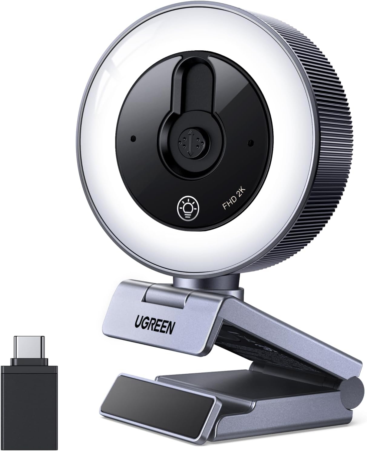 UGREEN USB HD 2K Web Cam with Fill Light 65857 — 2