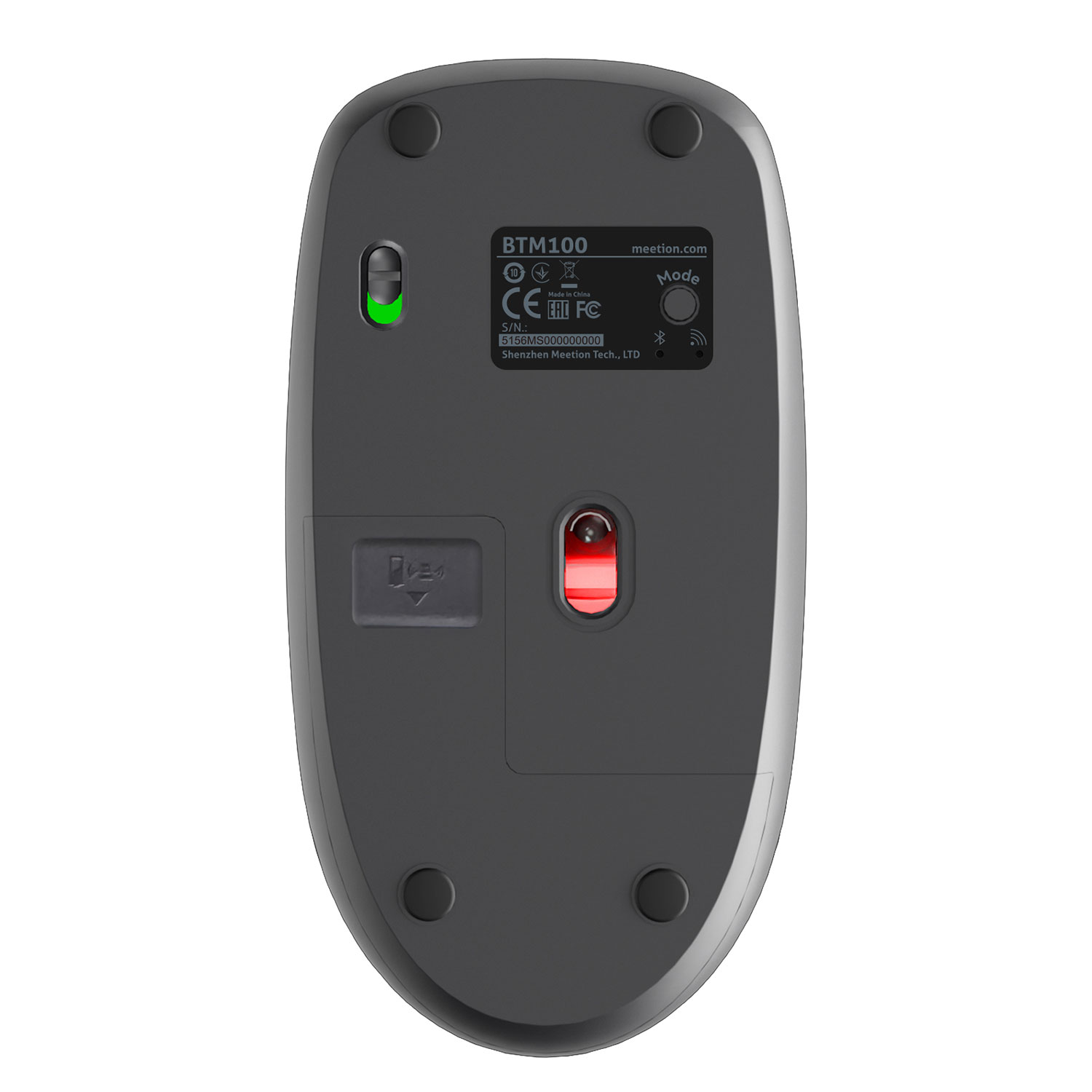 Mouse MEETION Silent Wrls+BT Steel MT-BTM100 — 6