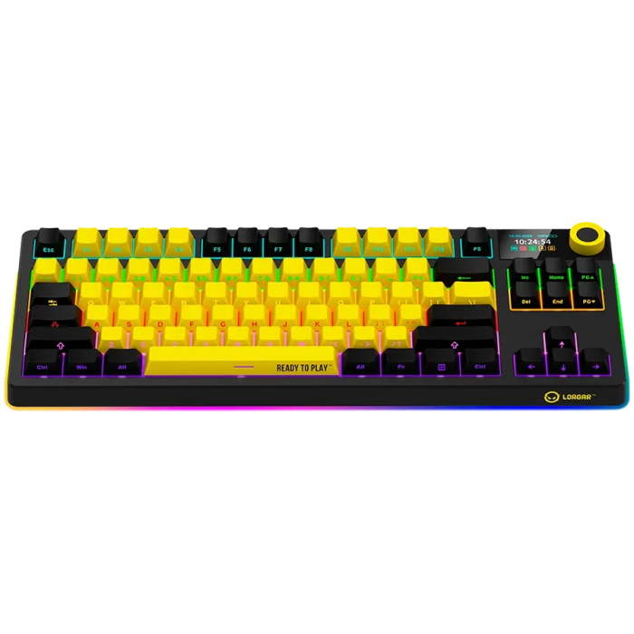 Lorgar Wireless TKL Mechanical Gaming Keyboard Pro LRG-KBP70TKLW-YL-US — 2