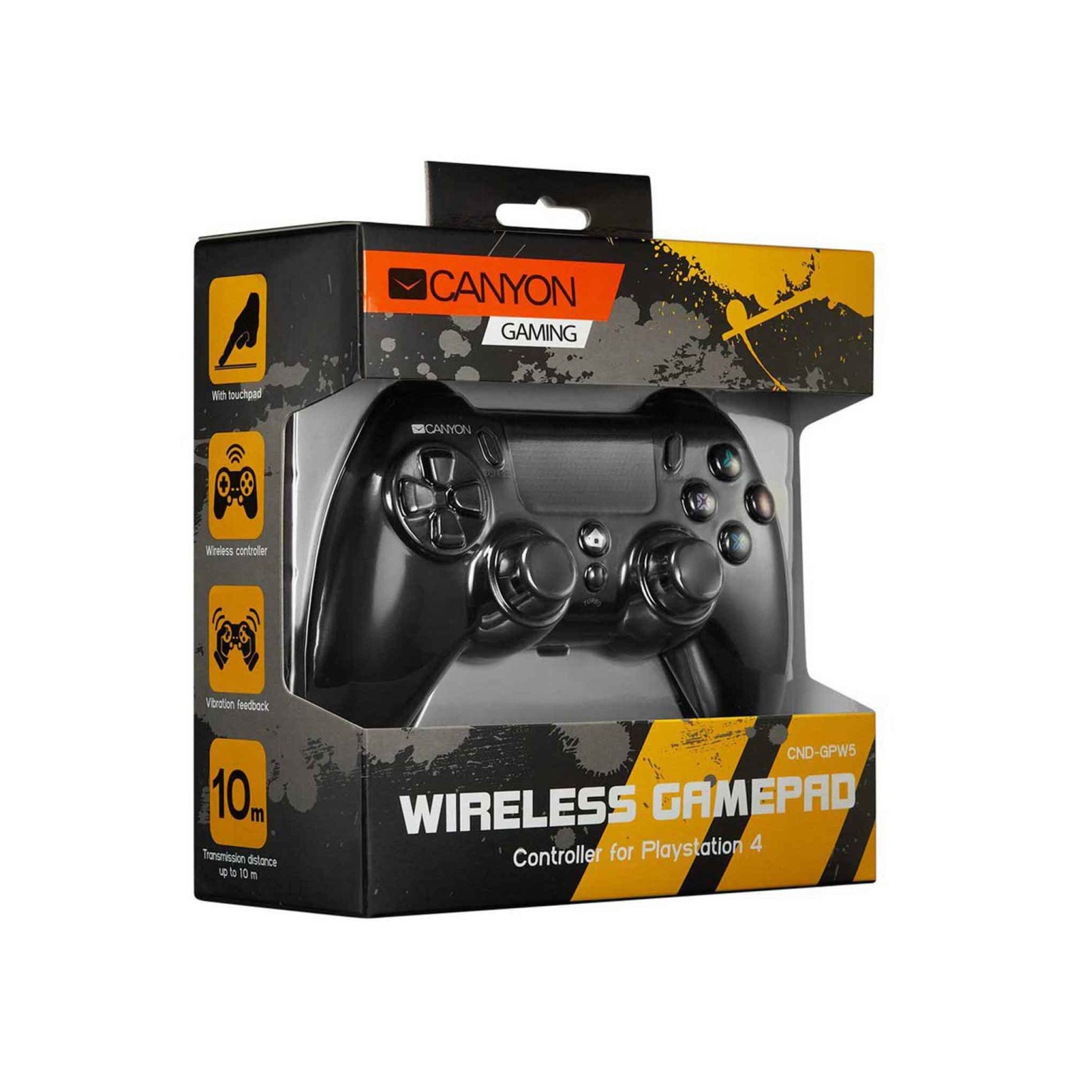Game controller CANYON Wireless Gamepad with Touchpad PS4 PS5 GPW5 BK CND-GPW5 — 4