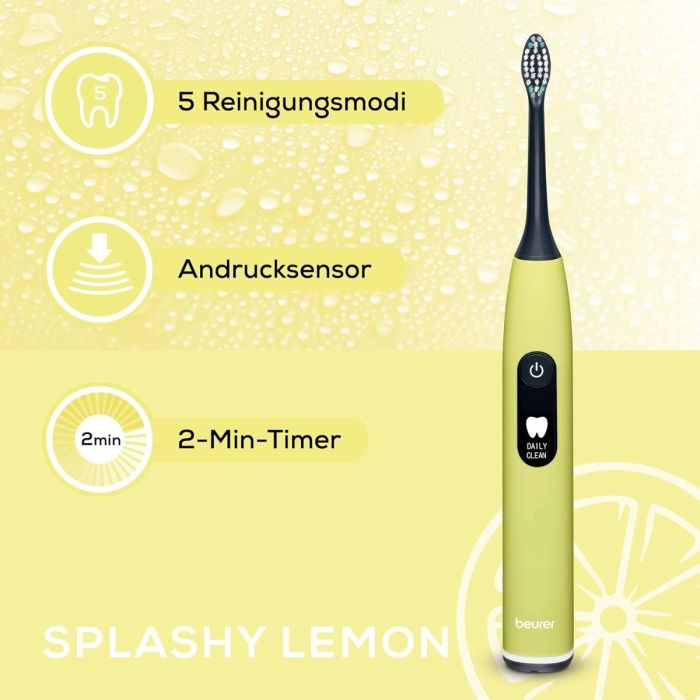 Beurer SC50 electric sonic toothbrush splashy lemon — 4