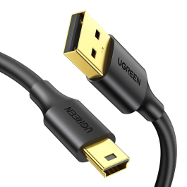 UGREEN 10355 USB 2.0 Cable – A Male to Mini 5-Pin Male — 2