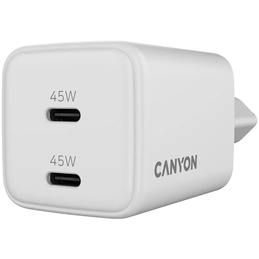 CANYON Power Adapter 2*USB-C 2*USB Type C 45W — 5