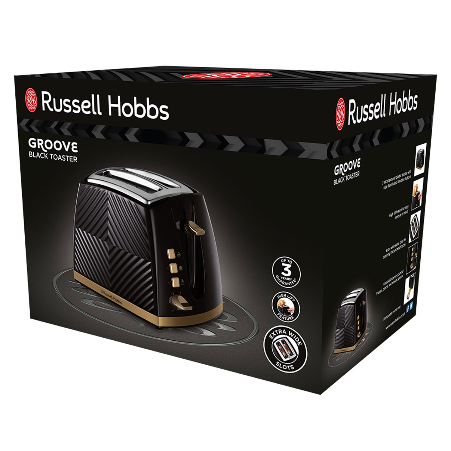 Toaster RUSSELL HOBBS GROOVE 2 SLICE 26390-56 RH — 6