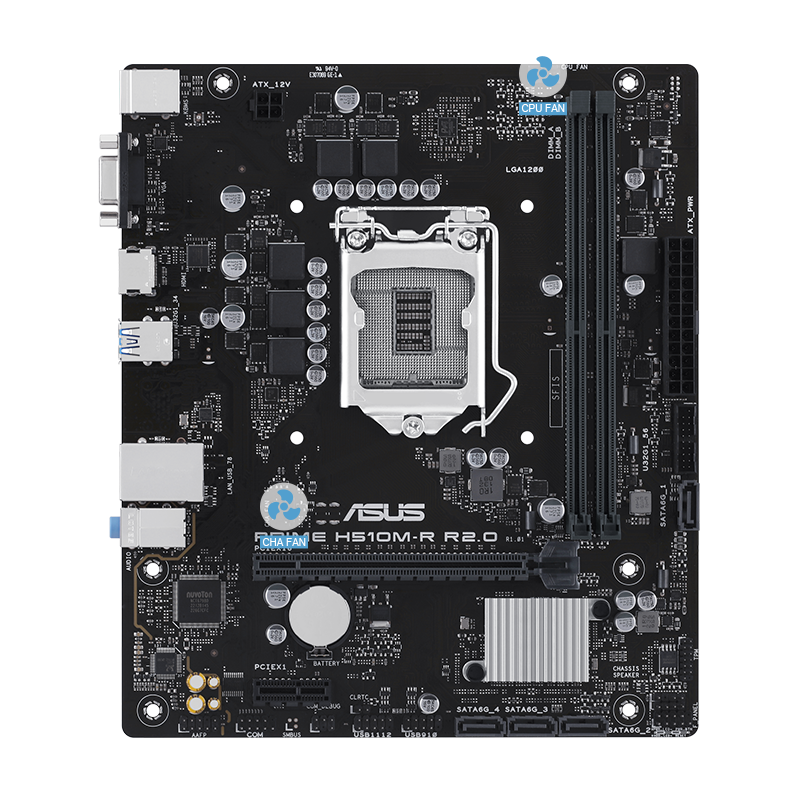 PRIME H510M-R R2.0-SI S-1200 H470 VGA HDMI PCI-E 2DDR4 SATA3 — 4