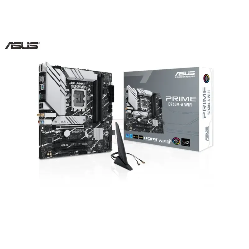 Motherboard ASUS PRIME B760M-A WiFi S-1700 B760 2xHDMI DP 3xPCI-E 4xDDR5 2xM.2 SATAIII PCI SATA3 — 2
