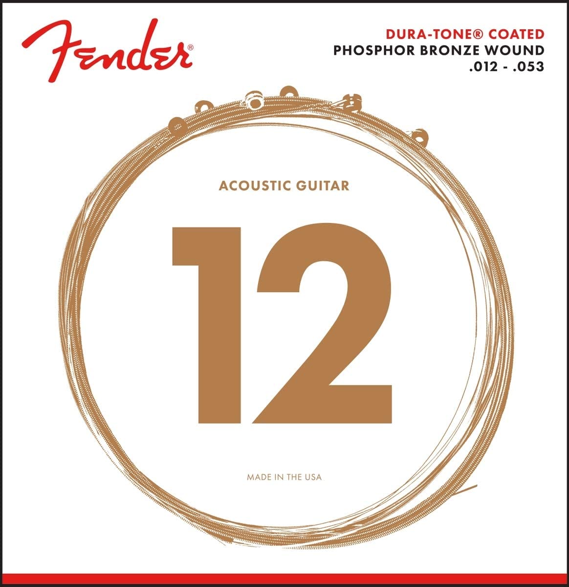 Fender 60L Acoustic Guitar Strings Phosphor strings 0.12-0.53 — 2