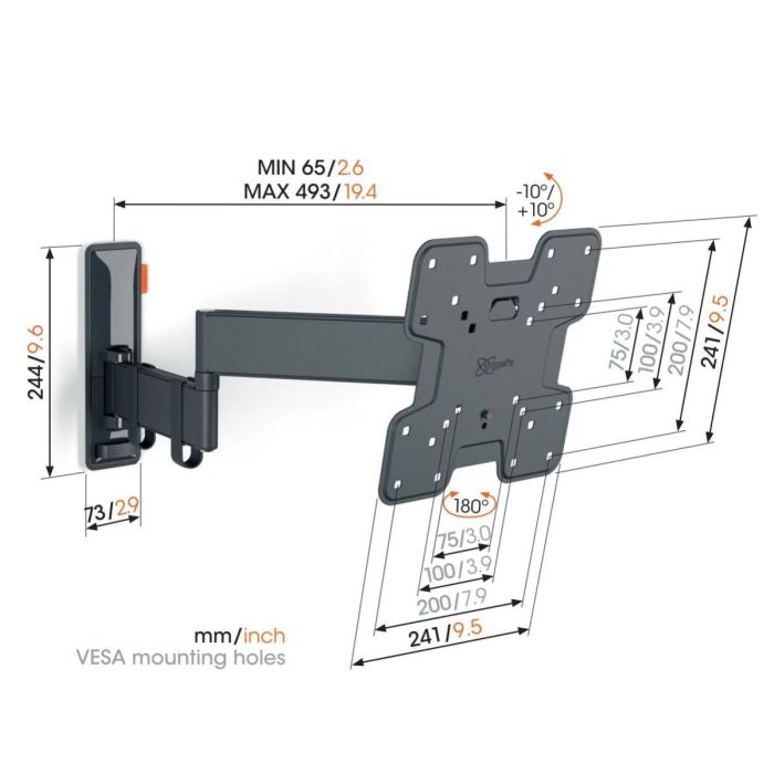 Vogel s TVM 3243 FULL MOTION+ SMALL WALL MOUNT — 2