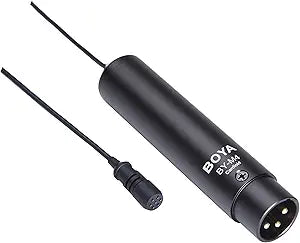 BOYA BY-M4C XLR lapel microphone for DSLR and camcorders