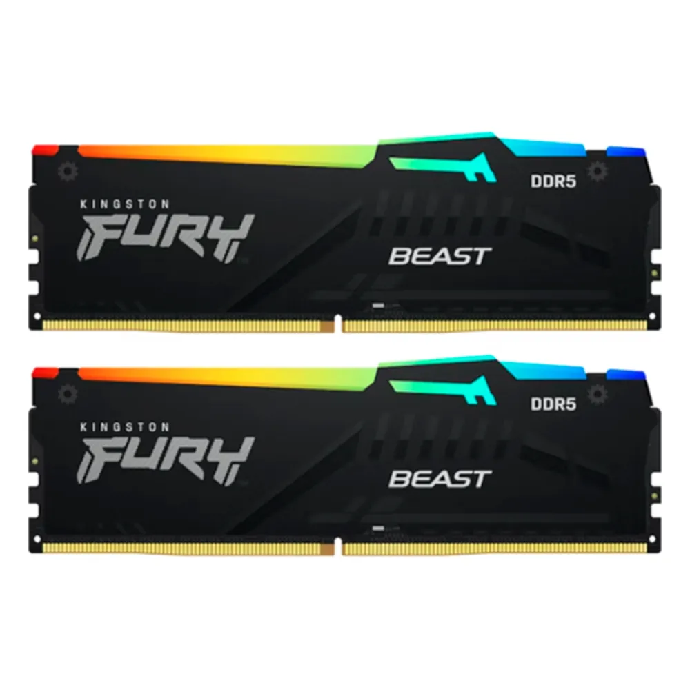 FURY BEAST DDR5 2x32GB 4800MT s RGB — 2