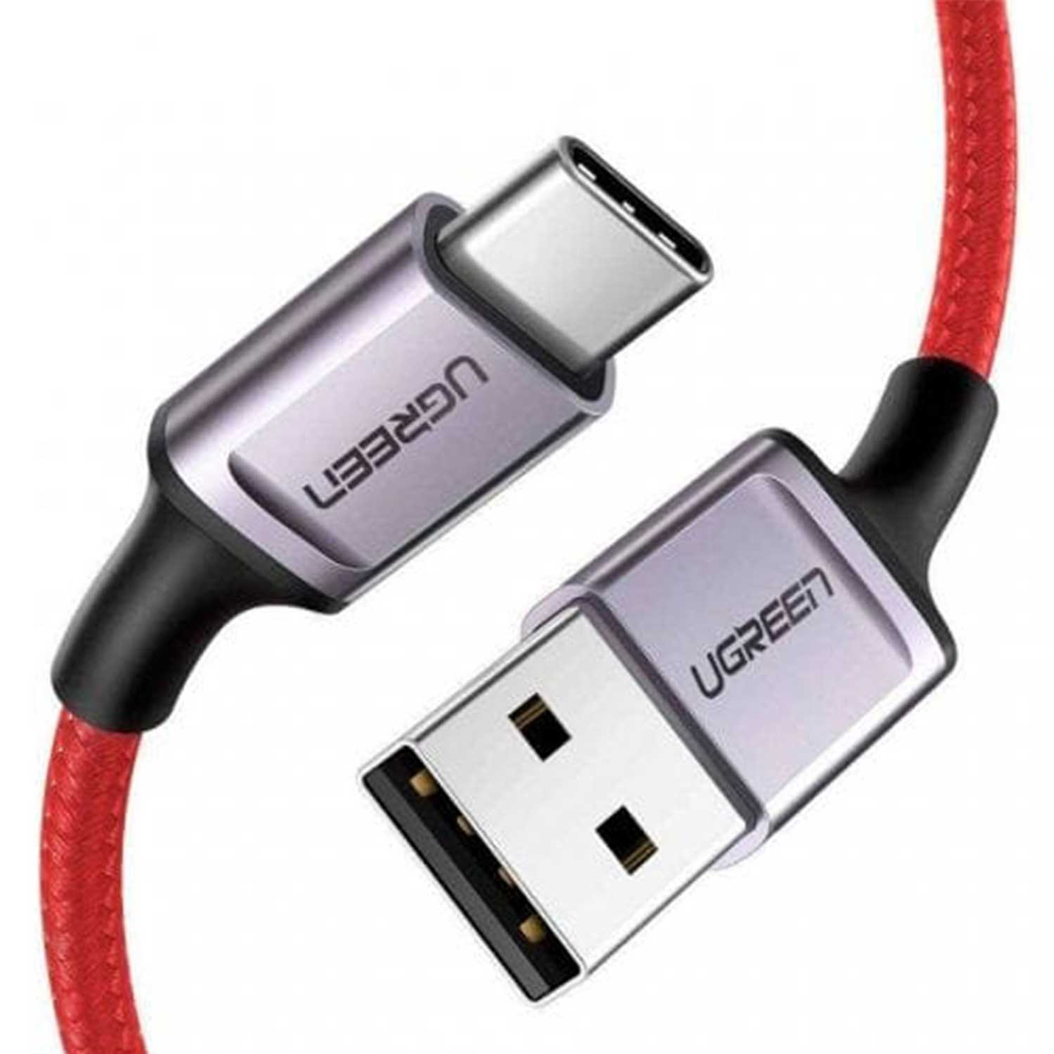 Cable UGREEN USB-A to USB-C 6A 100W Braided 20527B — 3