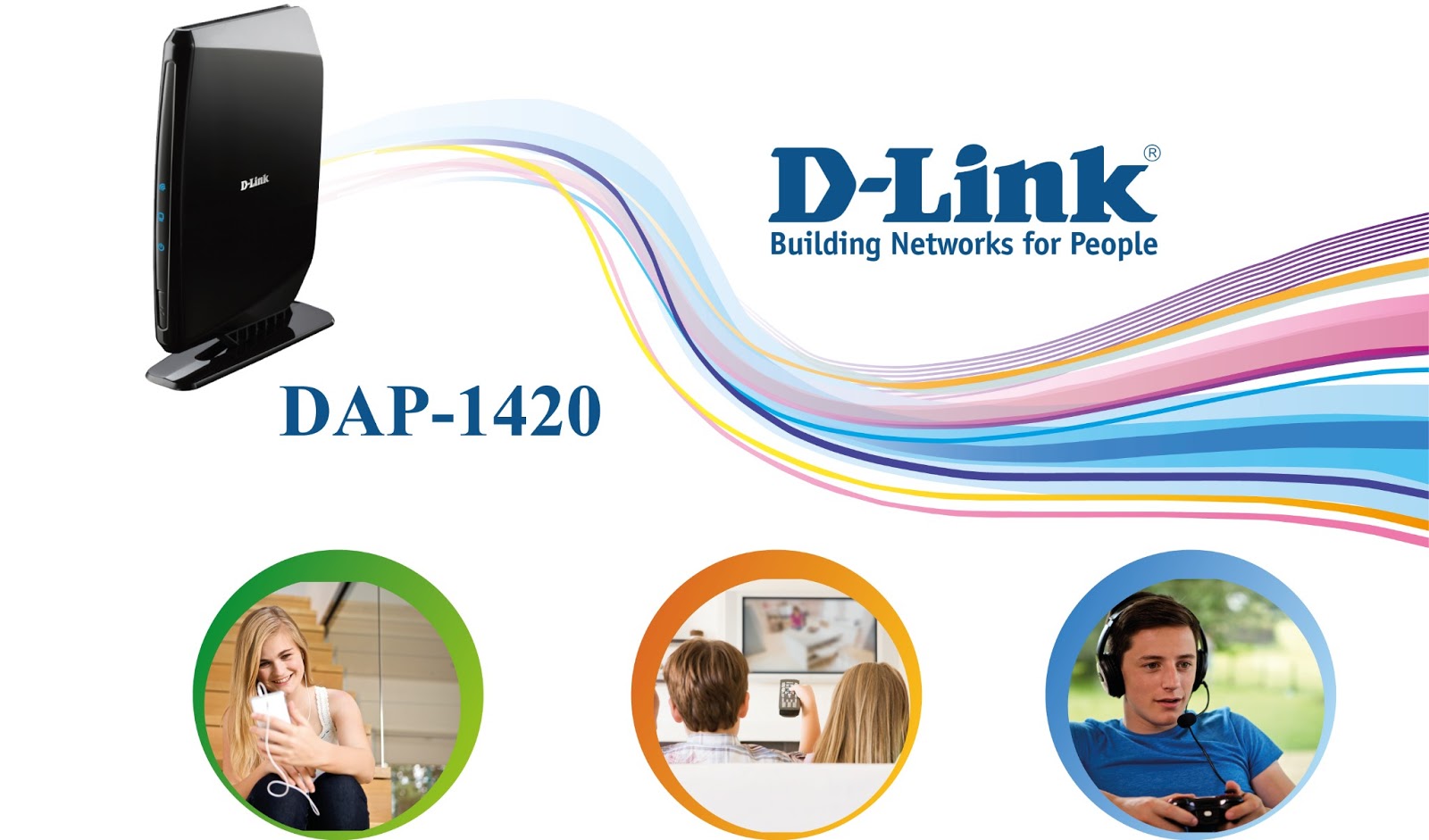Media Bridge D-link DAP-1420 B1A 5GHz for Smart TV IPTV — 2