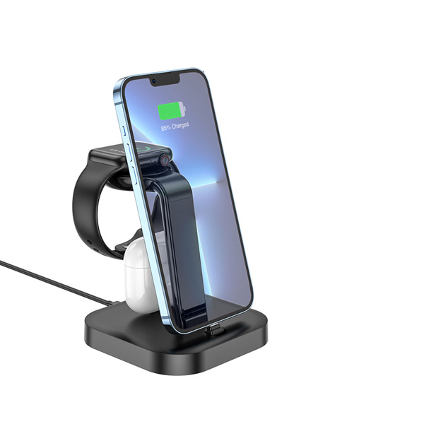 Wireless charger Hoco CW43 Graceful 3-in-1 charger — 2