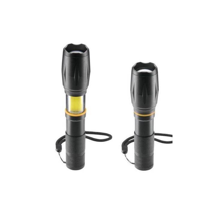 “W200 LED Torch Batteries Zoom COB Aluminium 3 Modes 228620 — 5