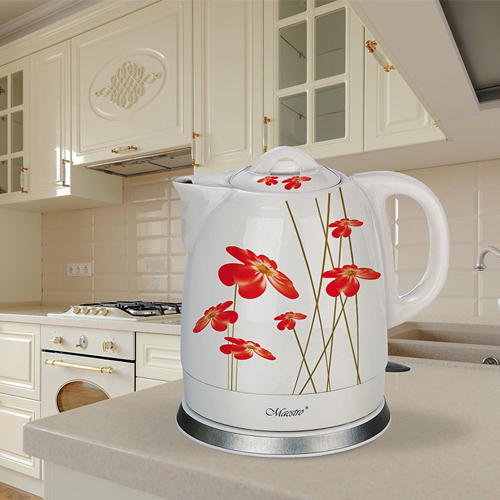 Feel-Maestro MR-066- FLOWERS Electric kettle MR-066-RED — 2