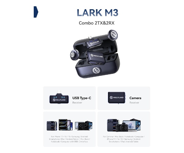 Charging case Hollyland LARK M3 Combo — 2
