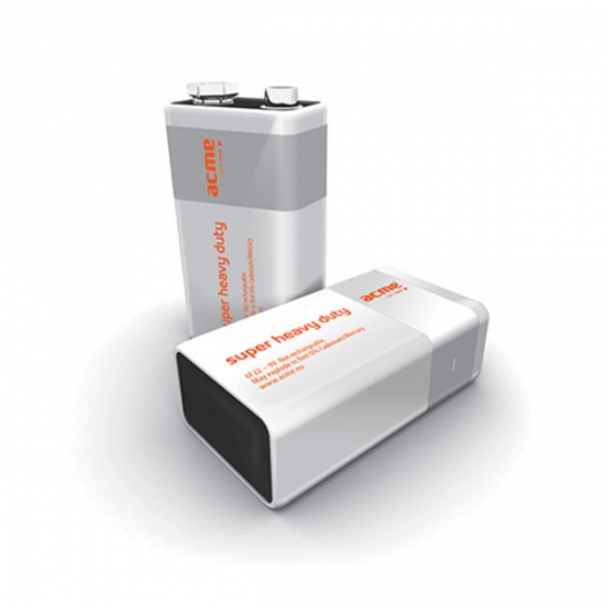 Acme Battery Alkaline Super Heavy Duty 6F22 9V 011152 — 2
