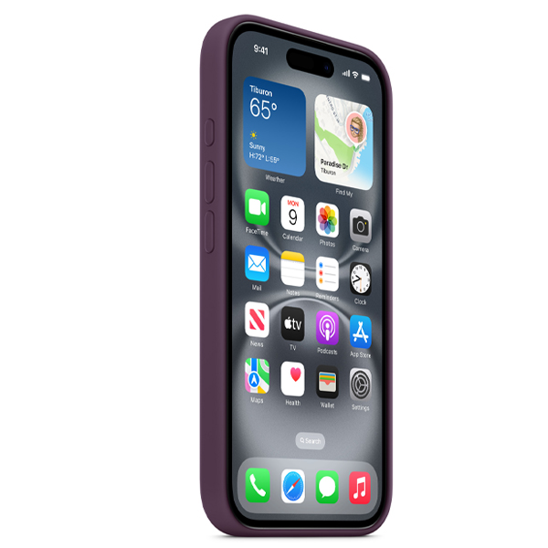 iPhone 16 Plus Silicone Case with MagSafe Plum — 6