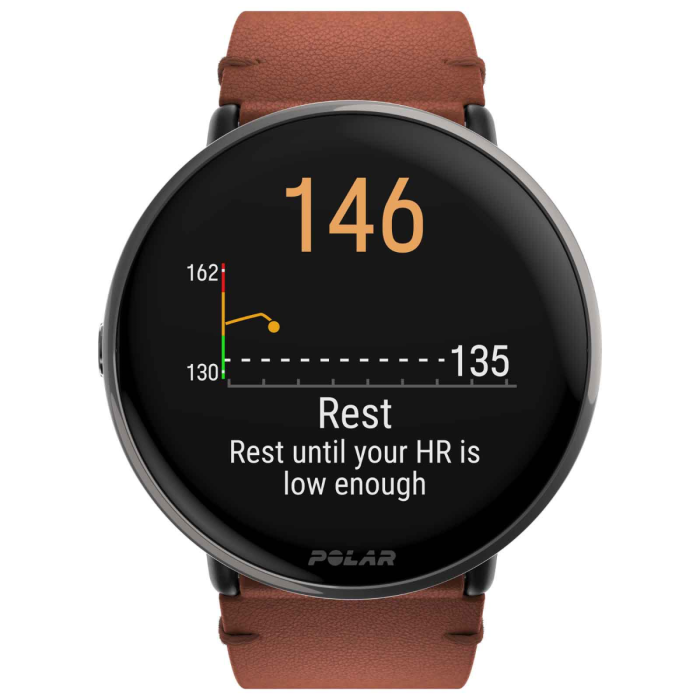 Polar ignite 3 ti lthr brnz m l — 2