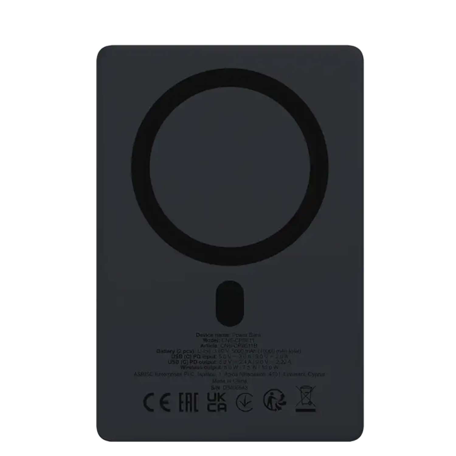 Power bank Canyon OnPower 500 5000mAh Wireless PD 20W Aluminium CNS-CPB500B — 4