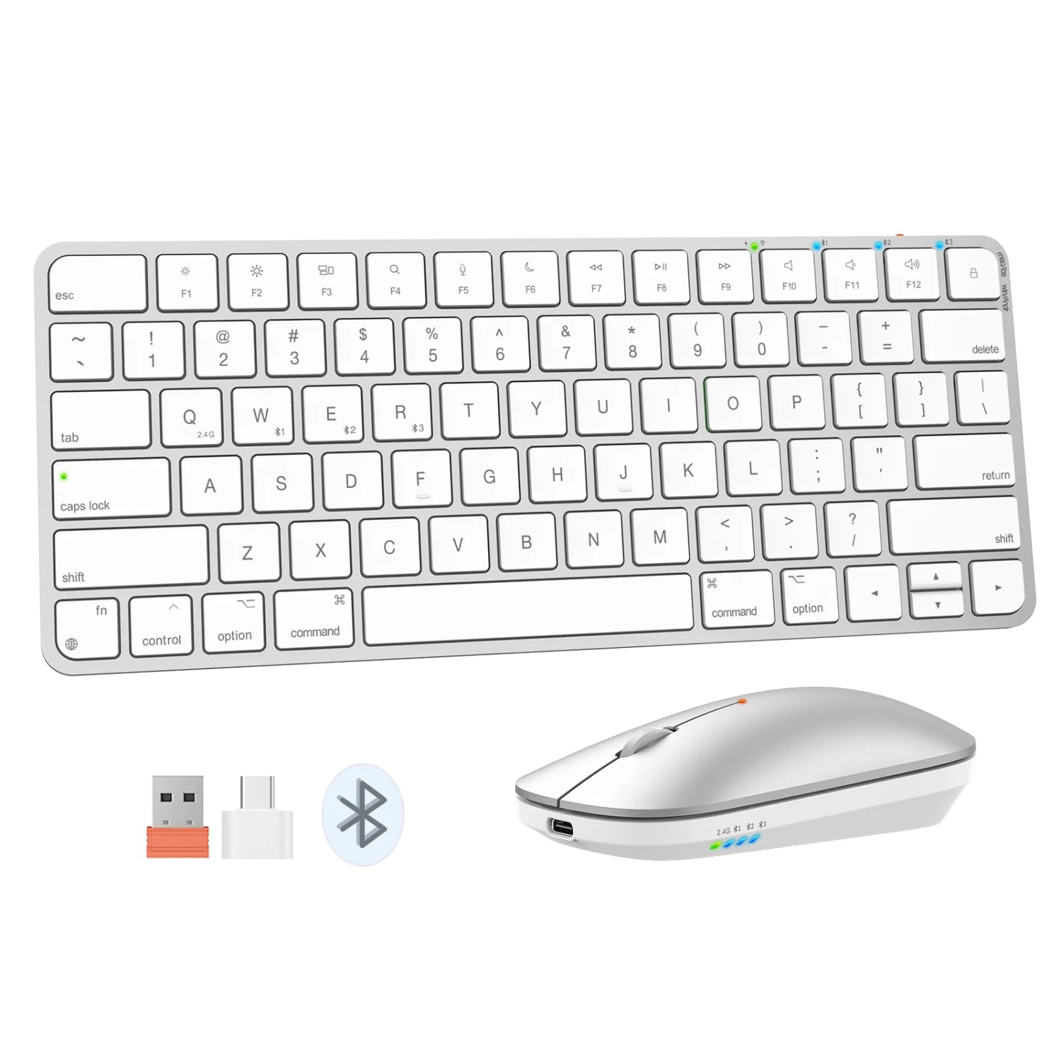 Keyboard MEETION iKey Wrls+BTUltra-thin Combo RU C210 — 10