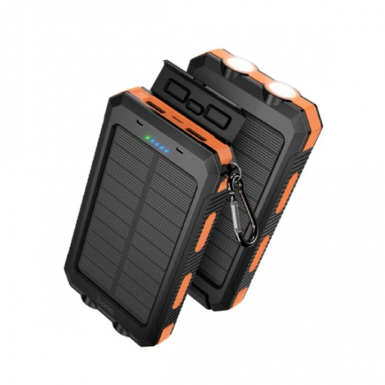 Hoco J164 Platinum Solar Dual lighting 8000mAh Power Bank