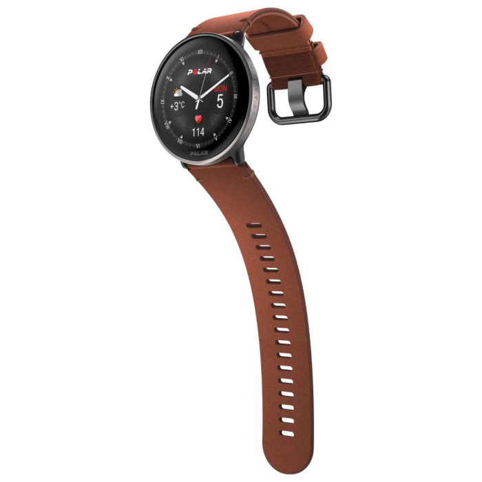 Polar ignite 3 ti lthr brnz m l — 8
